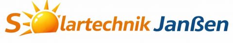 Logo Solartechnik Janßen mit stilisierter Sonne